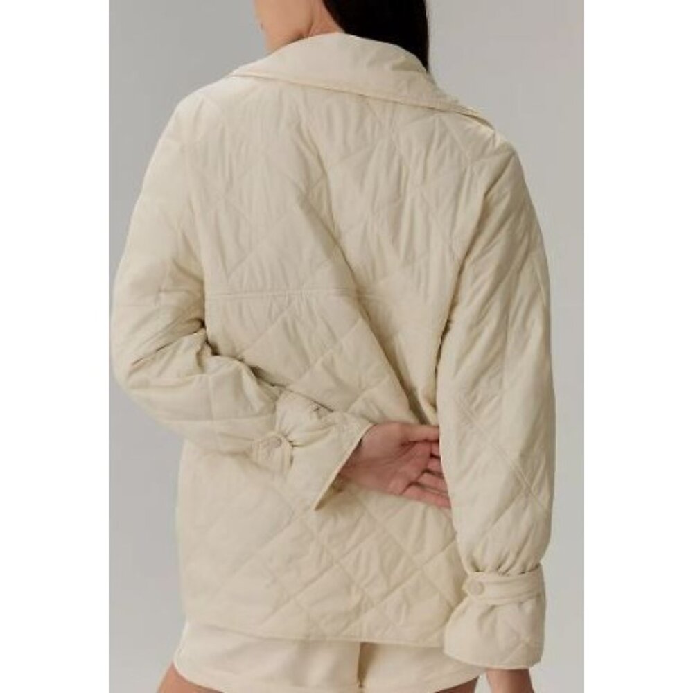 Anthropologie Lightweight Quilted Shacket Women Size XL NWT Button Up - Picture 2 of 15